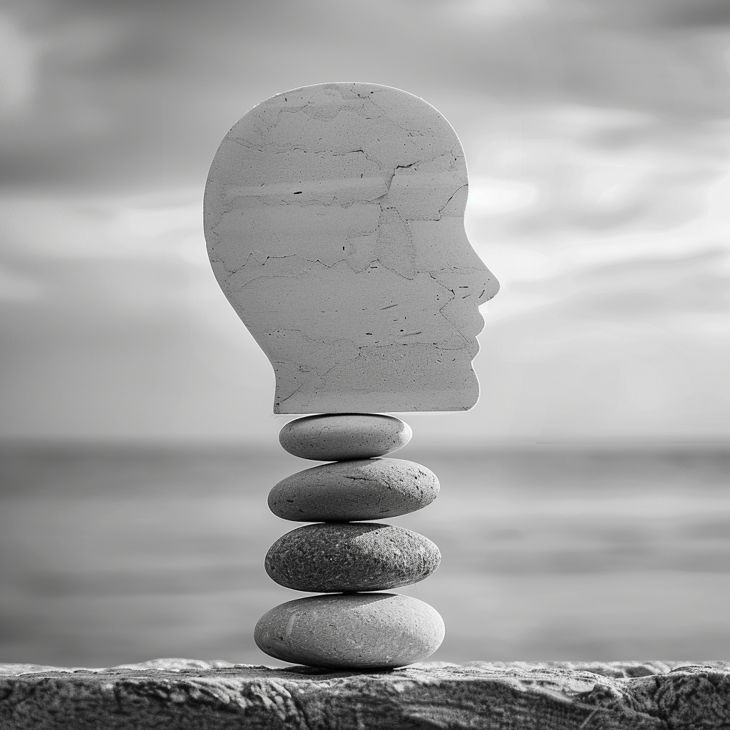 ein bild zum thema motivation, ein gehirn aus dem ideen aufsteigen3